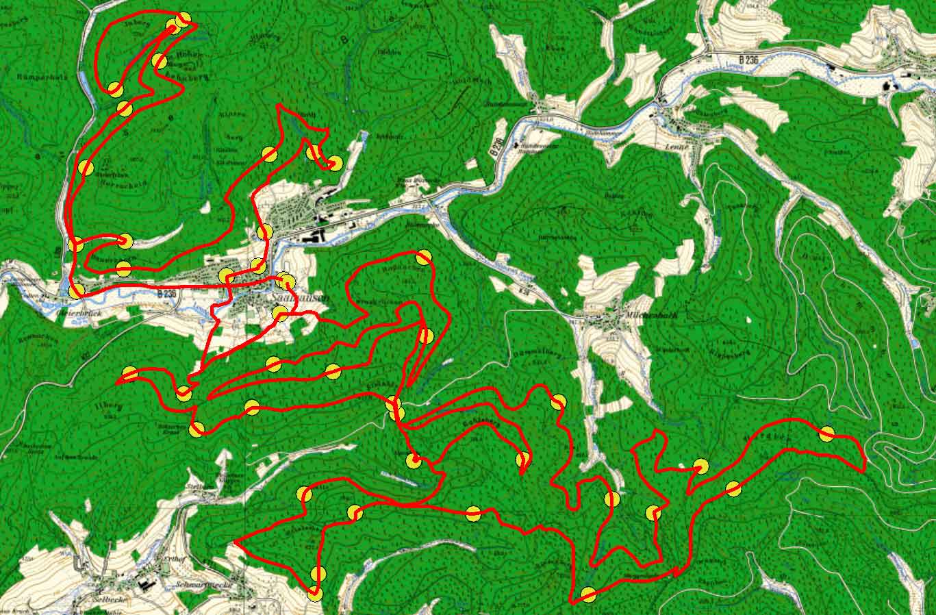 Gesamtansicht des Marathon 2011 in grober Aufl�sung. Wir bitten um Verst�ndnis, dass wir keine Details verraten. Bitte nicht vorher trainieren, da Umwelt und Natur gesch�tzt werden sollen. Vielen Dank 